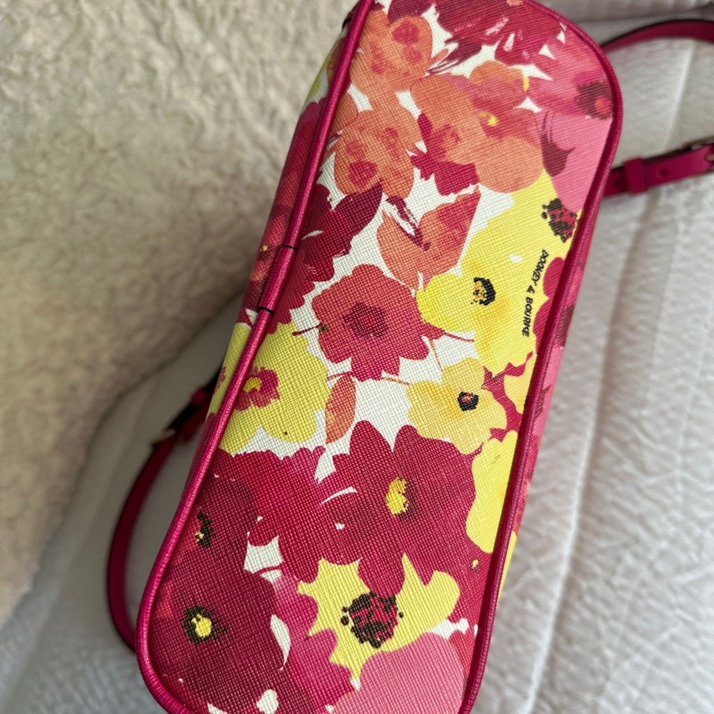 Dooney & Bourke Floral Pink and Yellow Crossbody Bag - Picture 4 of 7